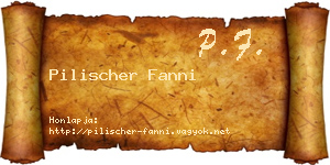 Pilischer Fanni névjegykártya